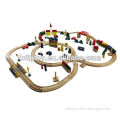 Funny wooden train toy